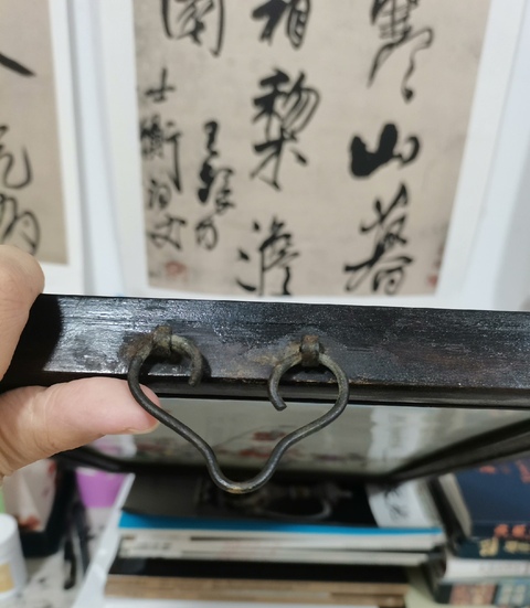 古玩陶瓷粉彩瓷板真品鑒賞圖