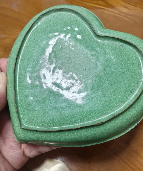 古玩陶瓷民國 銅胎畫琺瑯愛心盤真品鑒賞圖