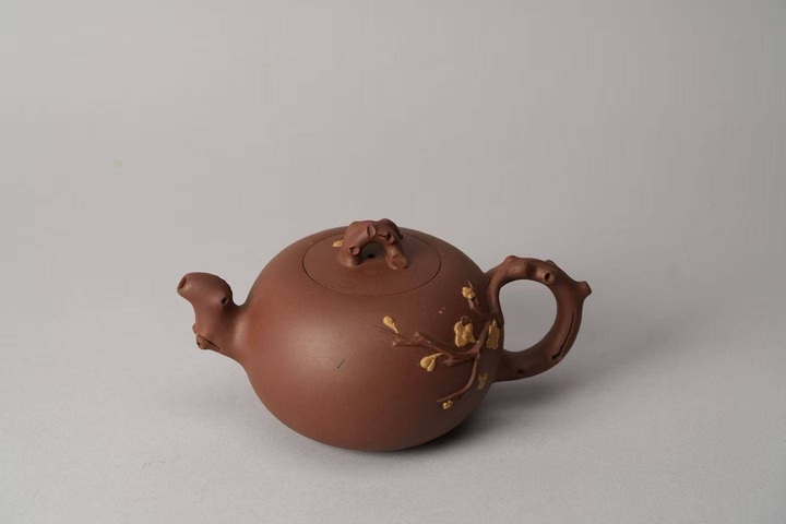 古玩雜項(xiàng)梅花圓珠壺真品鑒賞圖