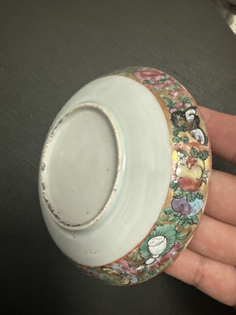 古玩陶瓷廣彩人物故事紋盤真品鑒賞圖