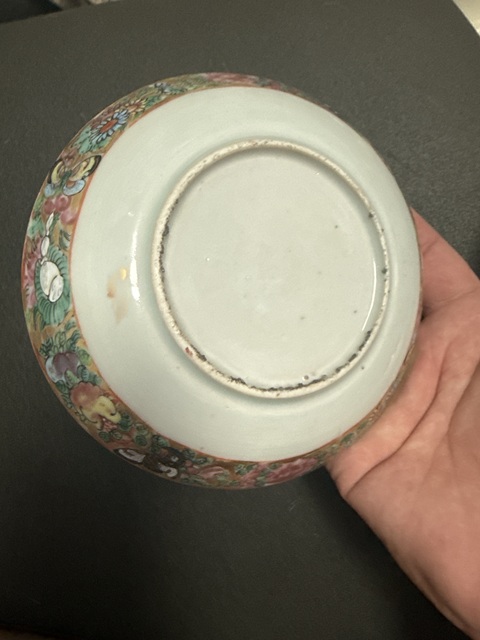 古玩陶瓷廣彩人物故事紋盤真品鑒賞圖