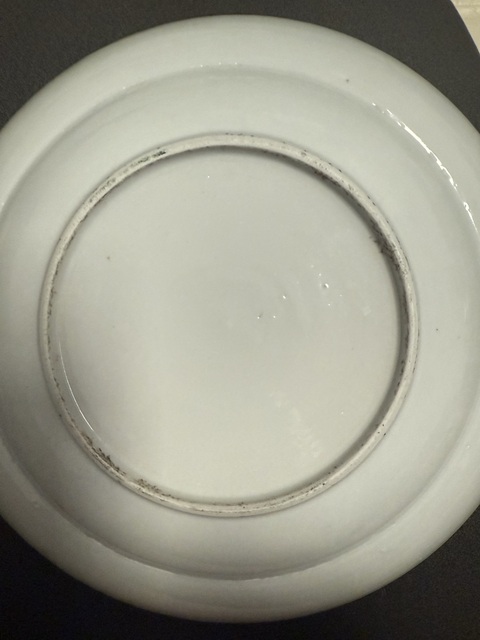 古玩陶瓷廣五彩盤真品鑒賞圖