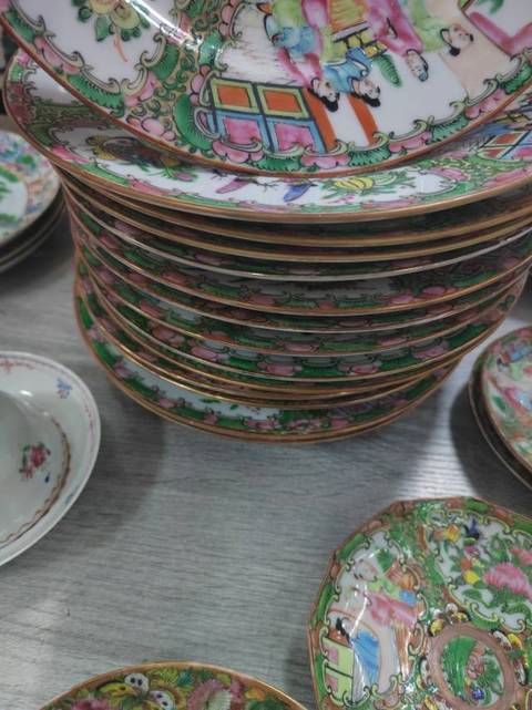 古玩陶瓷廣彩人物盤拍賣，當前價格688元