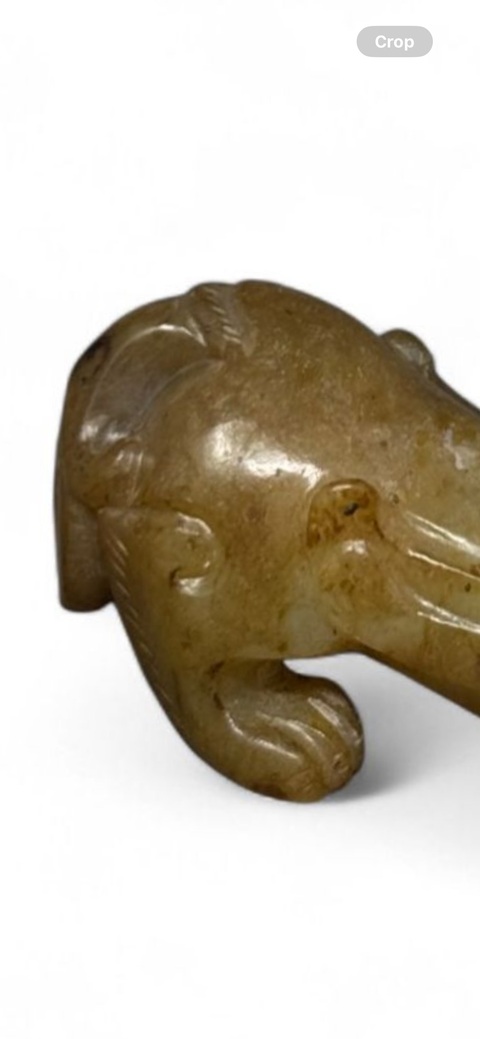 古玩玉器仿古做舊瑞獸題材擺件真品鑒賞圖