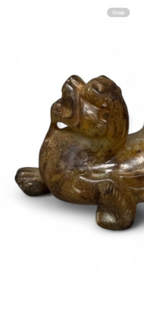 古玩玉器仿古做舊瑞獸題材擺件真品鑒賞圖