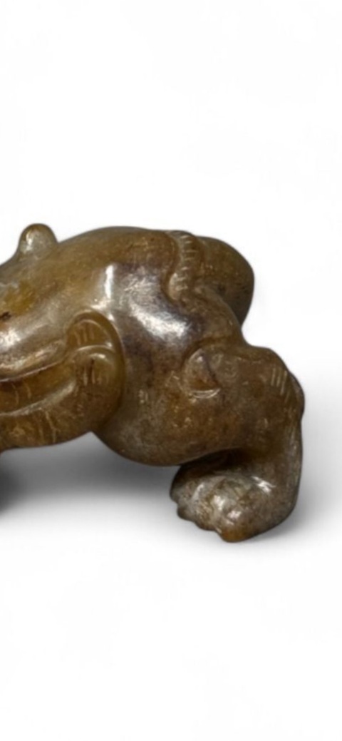 古玩玉器仿古做舊瑞獸題材擺件真品鑒賞圖