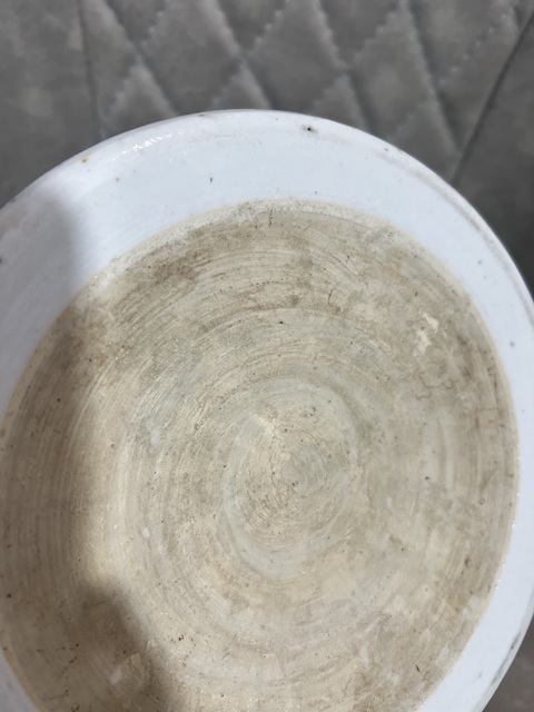 古玩陶瓷人物山水紋青花筆海真品鑒賞圖