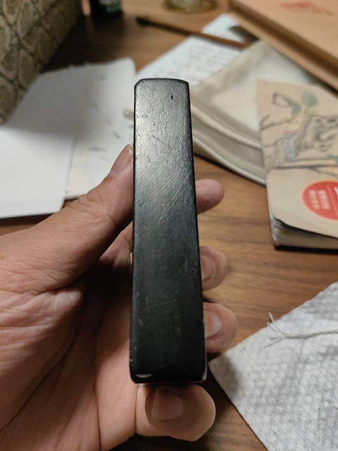 古玩雜項伊秉綬款銘文硯，真品鑒賞圖