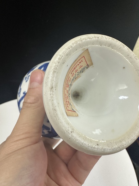 古玩陶瓷清光緒青花雙龍戲珠紋斗拍賣,當前價格4888元