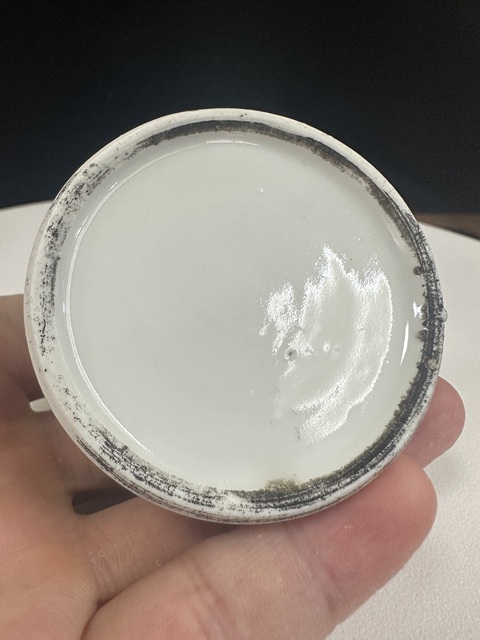古玩陶瓷清中期青花山水紋水盂拍賣，當前價格999元