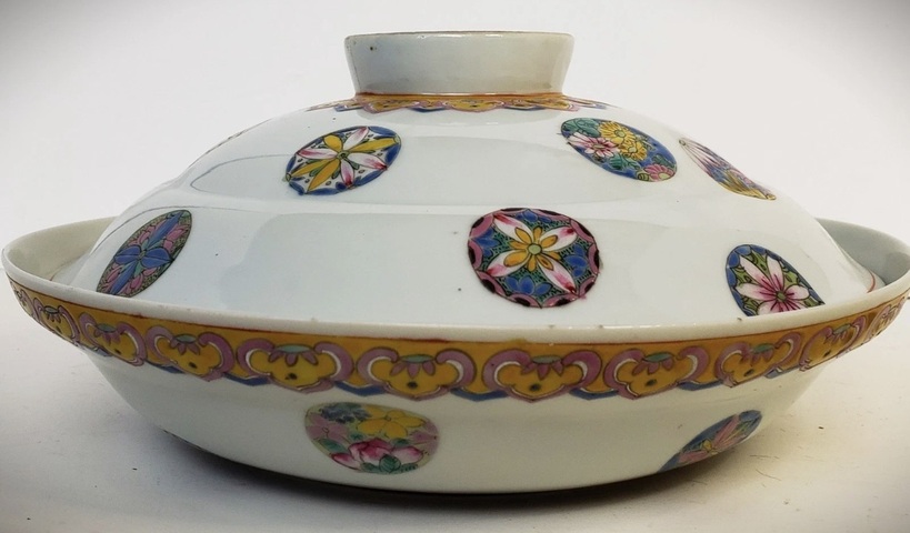 古玩陶瓷粉彩一品鍋真品鑒賞圖