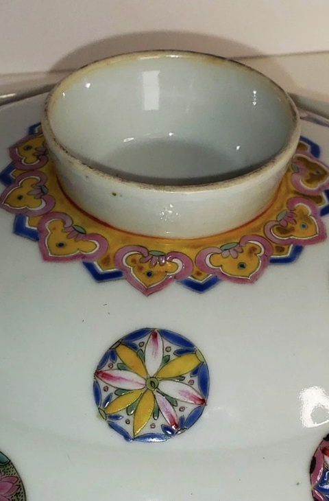 古玩陶瓷粉彩一品鍋真品鑒賞圖