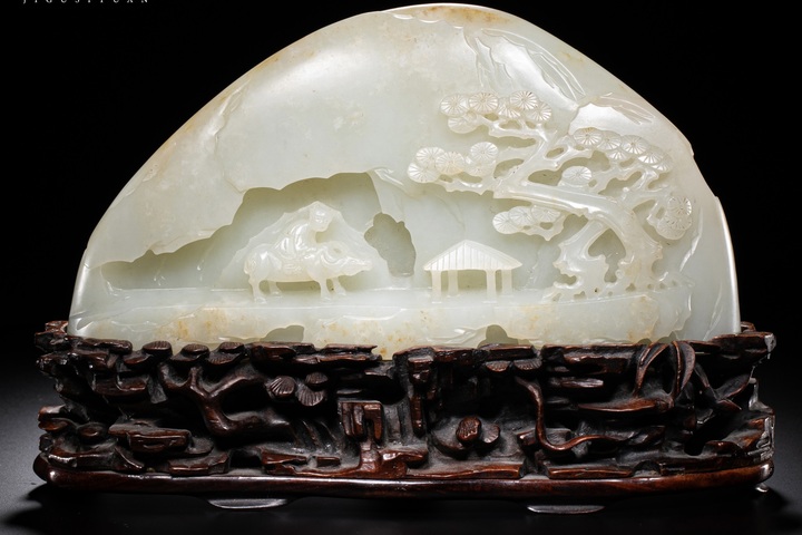 古玩玉器山子真品鑒賞圖