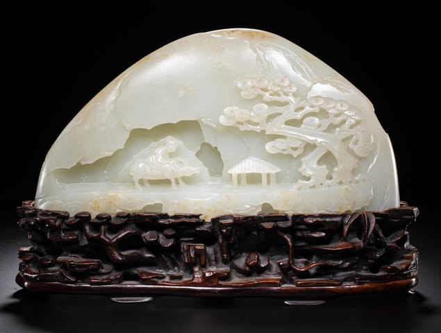 古玩玉器山子真品鑒賞圖