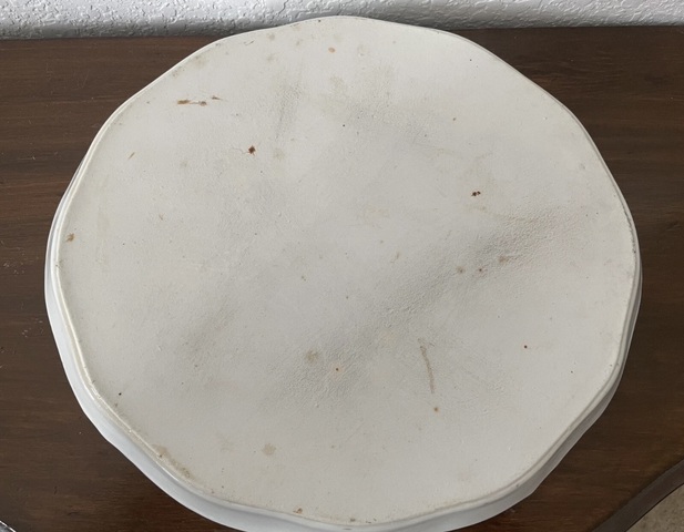 古玩陶瓷粉彩茶盤真品鑒賞圖