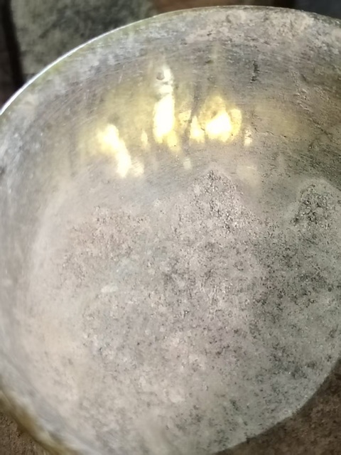 古玩玉器石茶盞及托一套真品鑒賞圖