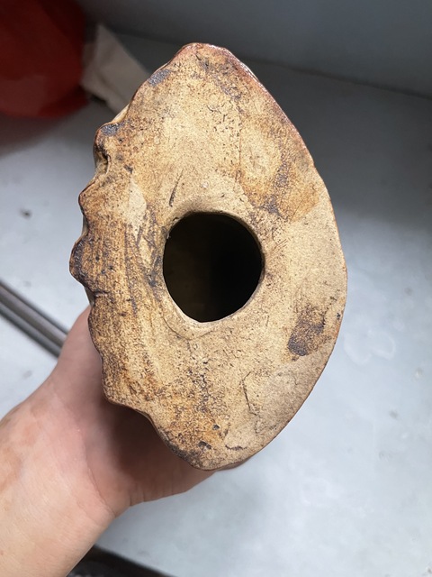古玩陶瓷八九十年代窯變釉觀音瓷塑真品鑒賞圖