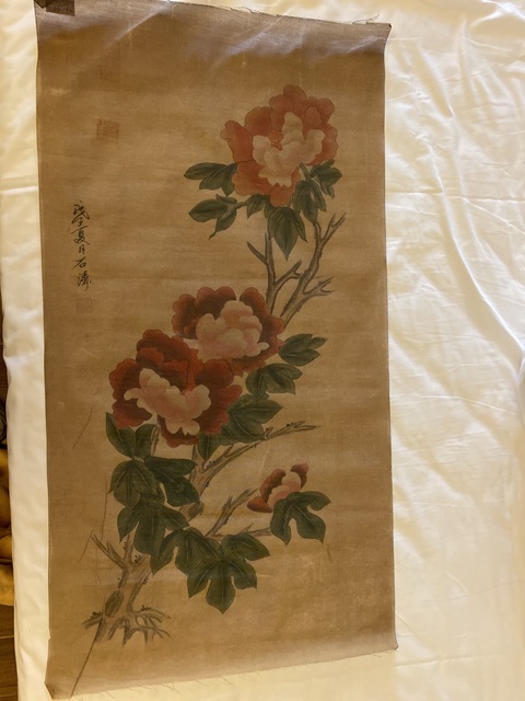 古玩字畫石濤款真品鑒賞圖