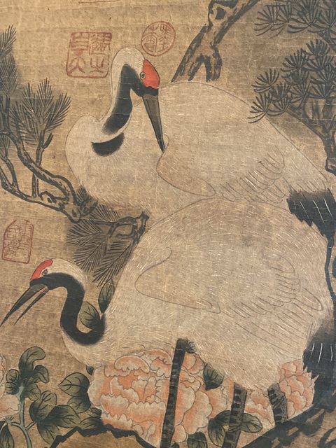 古玩字畫呂紀款真品鑒賞圖