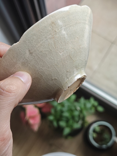 古玩陶瓷青白釉花口碗真品鑒賞圖