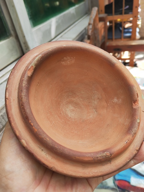 古玩陶瓷二道釉飄彩三足奩真品鑒賞圖