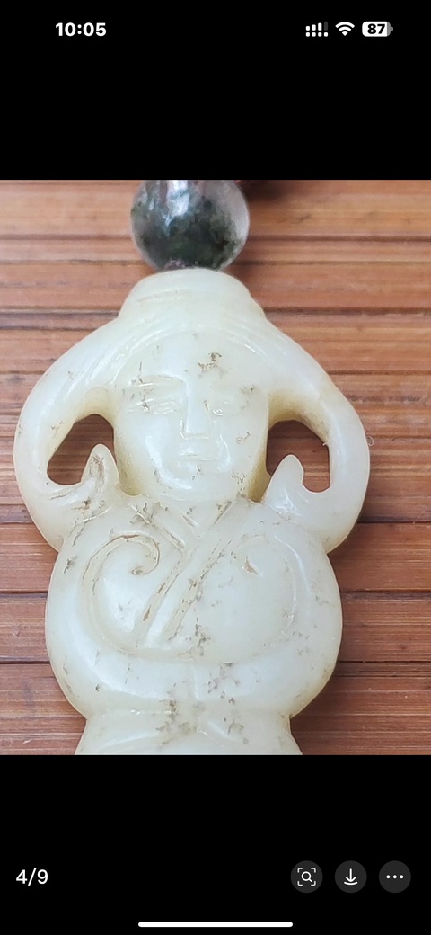 古玩玉器和田玉人真品鑒賞圖