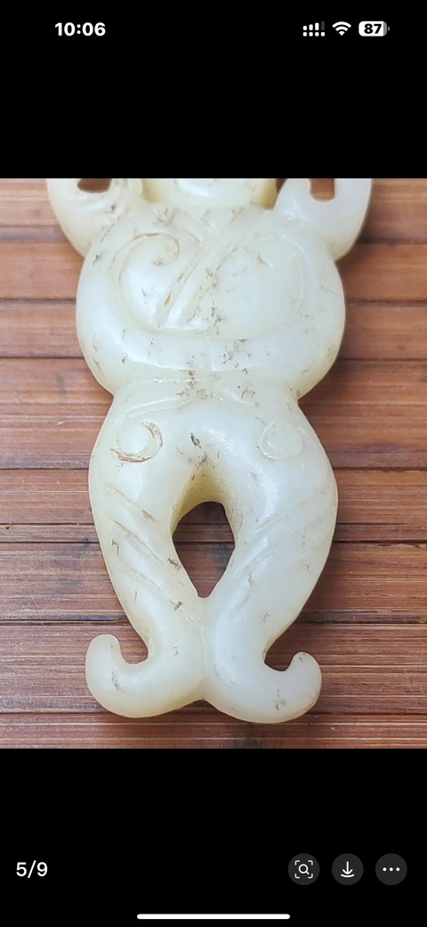 古玩玉器和田玉人真品鑒賞圖