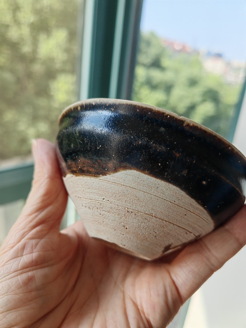 古玩陶瓷贛州窯白覆輪茶盞真品鑒賞圖