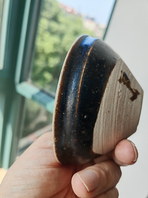 古玩陶瓷贛州窯白覆輪茶盞真品鑒賞圖