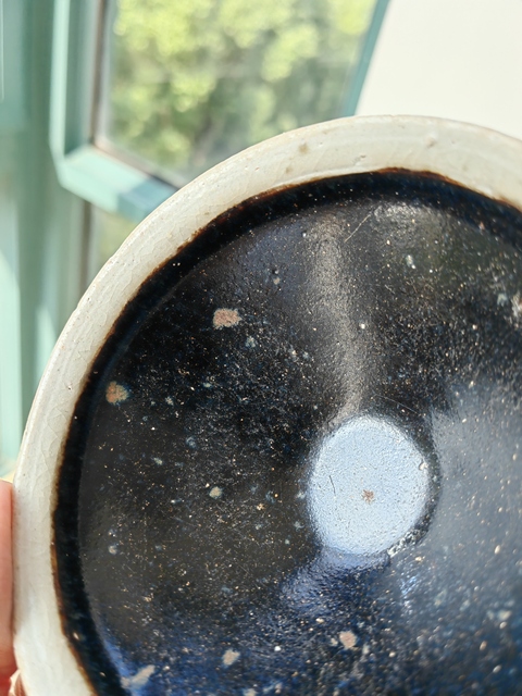 古玩陶瓷贛州窯白覆輪茶盞真品鑒賞圖
