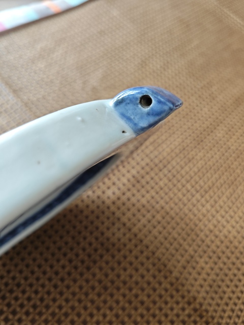 古玩陶瓷山水亭臺青花溫水盤真品鑒賞圖