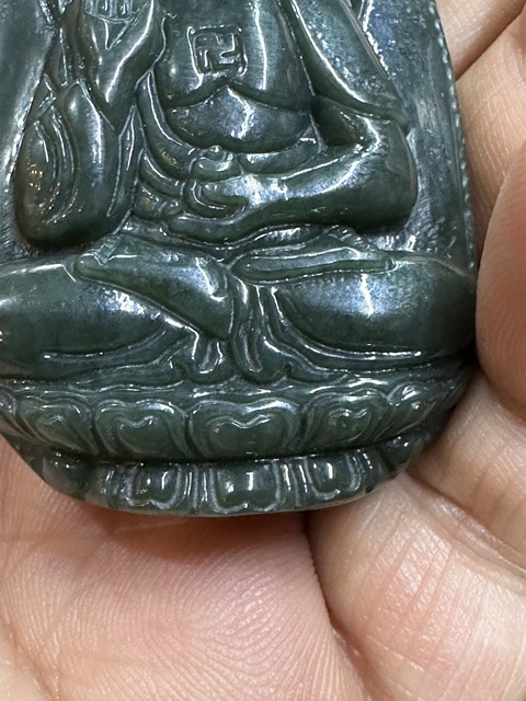 古玩玉器和田玉雕“佛牌”真品鑒賞圖