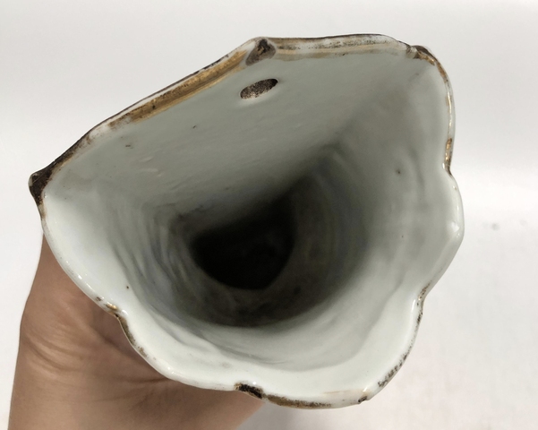 古玩陶瓷民國·粉彩桃花仕女紋壁瓶拍賣，當前價格3699元