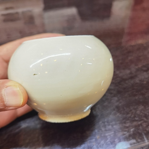 古玩陶瓷定窯白瓷蓋罐真品鑒賞圖