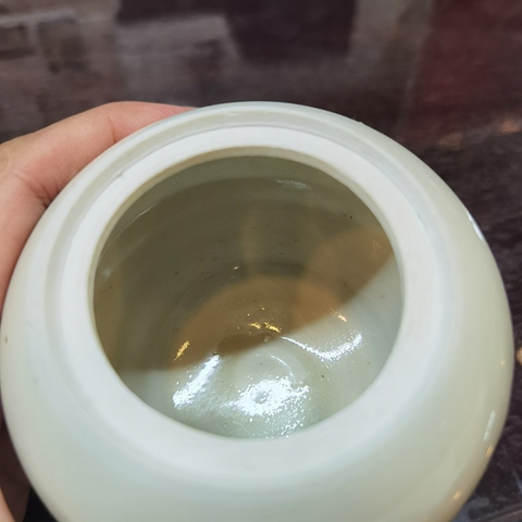 古玩陶瓷定窯白瓷蓋罐真品鑒賞圖