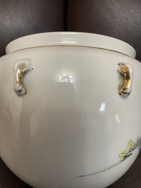 古玩陶瓷人物紋四系粥罐真品鑒賞圖