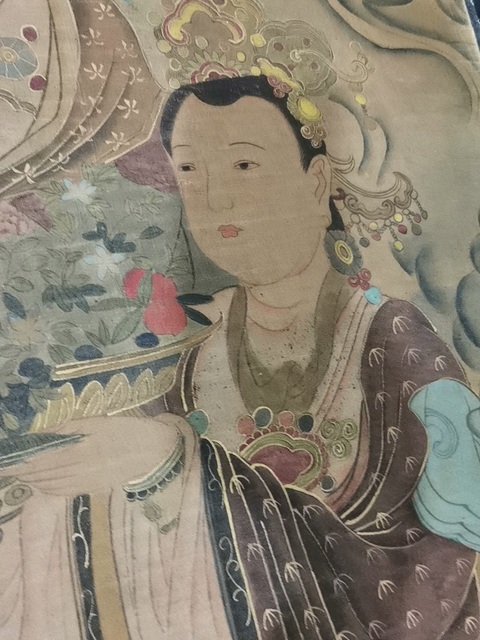 古玩字畫佚名工筆重彩道釋畫真品鑒賞圖