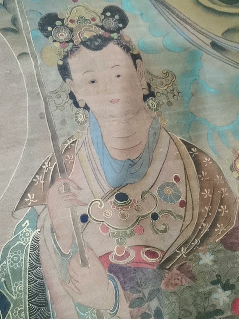 古玩字畫佚名工筆重彩道釋畫真品鑒賞圖