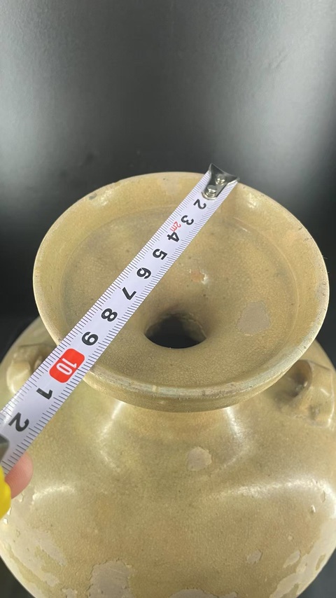 古玩陶瓷青釉盤口壺真品鑒賞圖