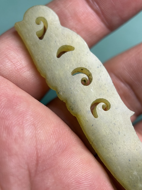 古玩玉器戰國鳳紋玉觿拍賣，當前價格12600元