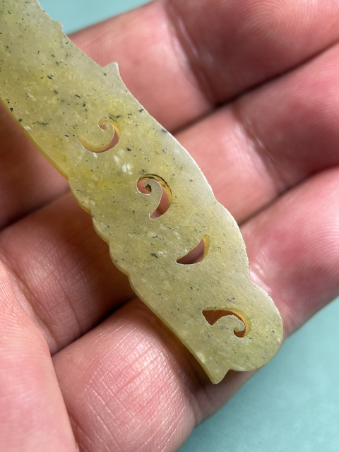 古玩玉器戰國鳳紋玉觿拍賣，當前價格12600元