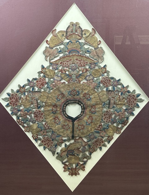 古玩雜項云肩真品鑒賞圖