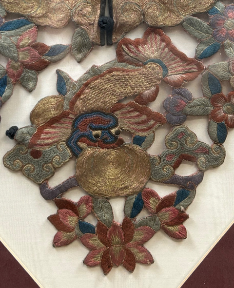 古玩雜項云肩真品鑒賞圖
