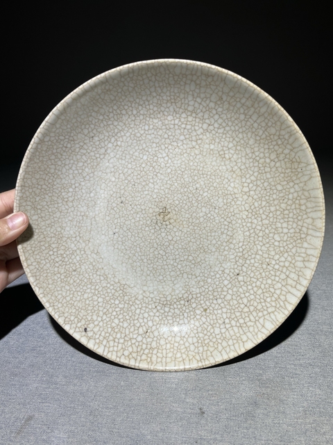 古玩陶瓷哥釉大盤拍賣，當前價格998元