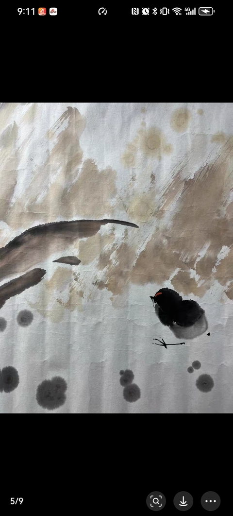 古玩字畫育雛圖真品鑒賞圖