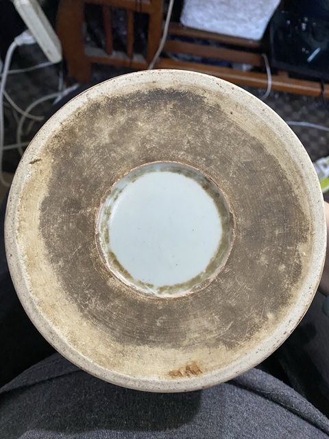 古玩陶瓷人物山水紋青花筆筒真品鑒賞圖