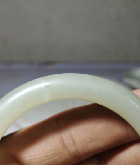 古玩玉器和田玉雕“素紋手鐲”真品鑒賞圖