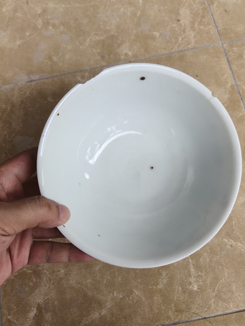 古玩陶瓷清乾隆粉彩福祿壽三星紋碗真品鑒賞圖