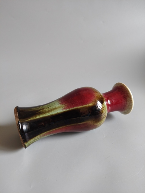 古玩陶瓷三陽開泰觀音瓶真品鑒賞圖