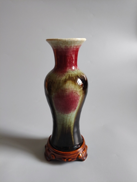 古玩陶瓷三陽開泰觀音瓶真品鑒賞圖